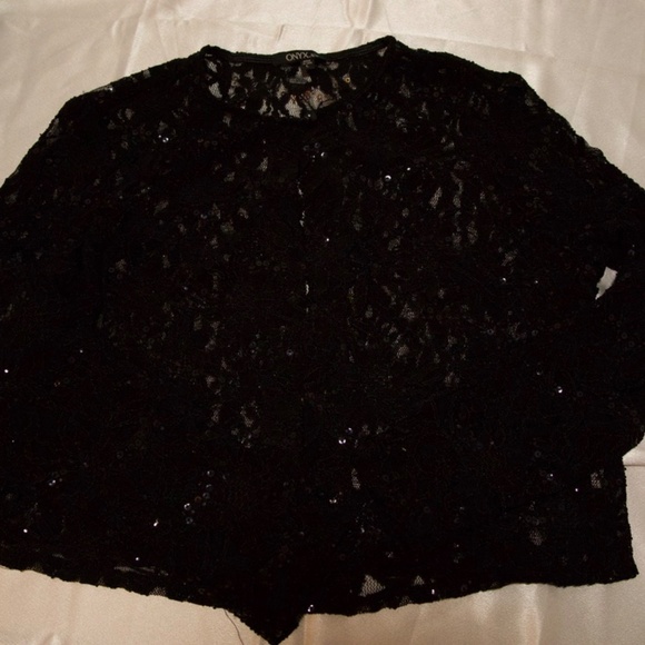 Onyx Nite Lace Jacket Cardigan - Picture 7 of 10